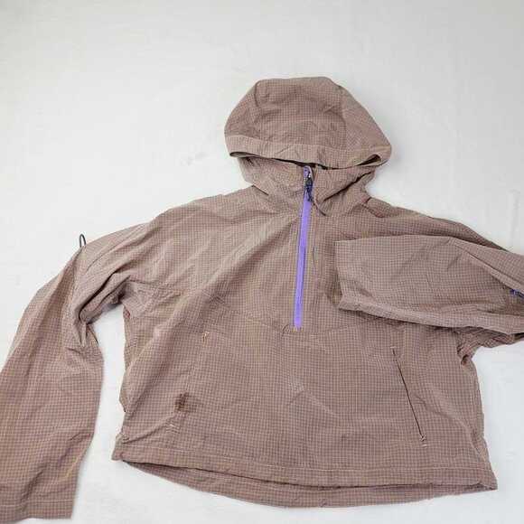 Lululemon Women's Brown Cinch-Back Half Zip Crop Pullover Hiking Jacket Size 4 - Picture 2 of 8